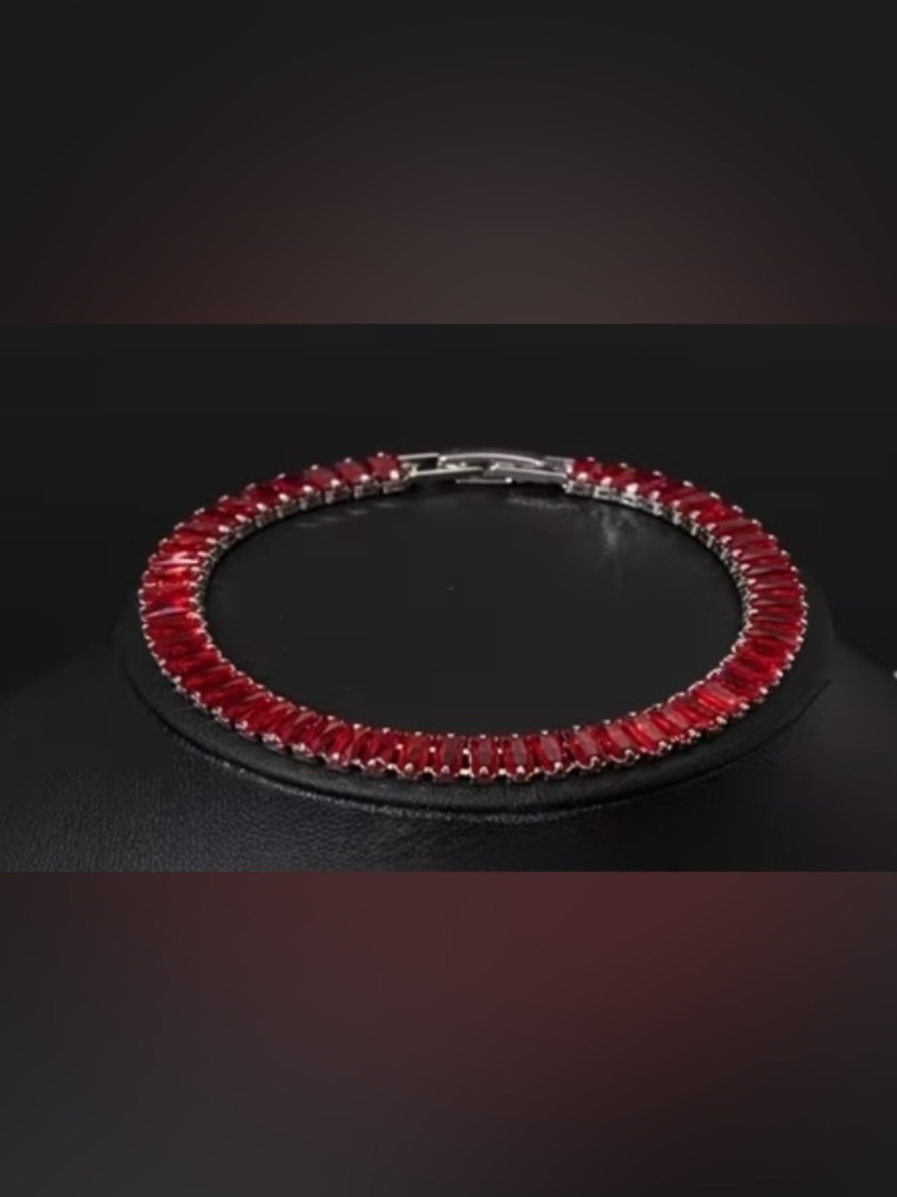 Red Crystal Tennis Bracelet - Women Jewelry Western Bracelet